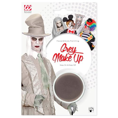 W WIDMANN MILANO Party Fashion 4064I - Make-Up Grau, in der Dose, 9,6 ml, Schminke, Geist, Monster, Mottoparty, Karneval, Halloween W WIDMANN MILANO Party Fashion 4064I - Make-Up Grau, in der Dose, 9,6 ml, Schminke, Geist, Monster, Mottoparty, Karneval, Halloween von W WIDMANN MILANO Party Fashion