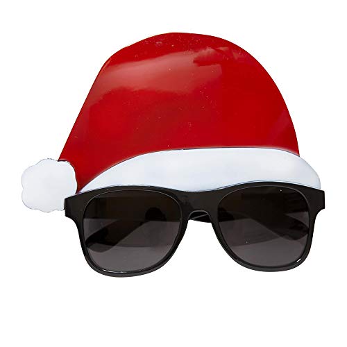 WIDMANN – Brille Weihnachtsmann unisex-adult, Einheitsgröße, vd-wdm01114 von WIDMANN