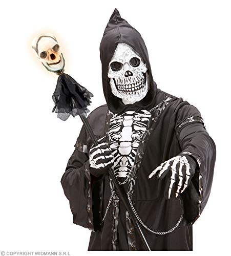 WIDMANN VD-WDM6964B Totenkopf auf Stab für Erwachsene, Schwarz, 120 cm WIDMANN VD-WDM6964B Totenkopf auf Stab für Erwachsene, Schwarz, 120 cm von WIDMANN
