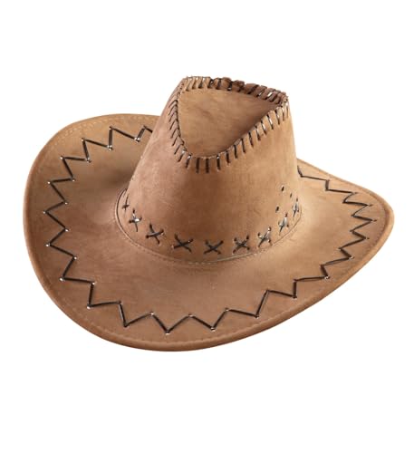 WIDMANN WDM0617X - Kostüm für Erwachsene Cowboyhut aus Wildleder, Braun, Einheitsgröße WIDMANN WDM0617X - Kostüm für Erwachsene Cowboyhut aus Wildleder, Braun, Einheitsgröße von WIDMANN