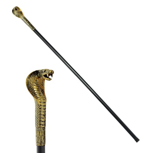 W WIDMANN MILANO Party Fashion, Totenkopfstock, einzigartiges Design, hochwertige Materialien, vielseitig für Halloween, ergonomischer Komfort, pflegeleicht, 110 cm Stil von WIDMANN