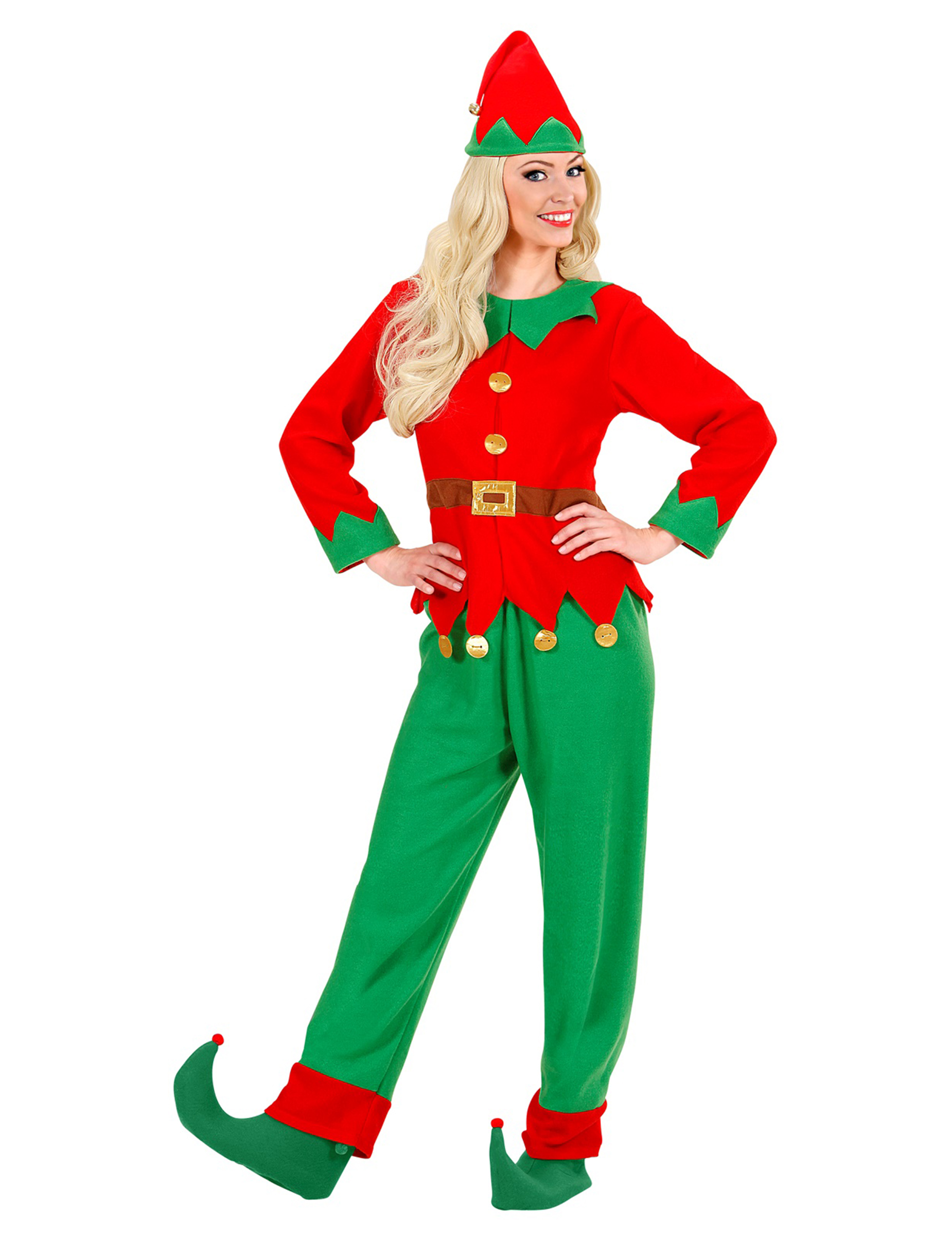 Weihnachtswichtel Kostüm für Damen rot-grün Weihnachtswichtel Kostüm für Damen rot-grün von WIDMANN