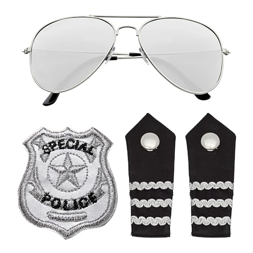 W WIDMANN MILANO Party Fashion - Verkleidungsset Beruf, Job, Sonnenbrille, Schulerklappe, Abzeichen, Accessoire, Karneval W WIDMANN MILANO Party Fashion - Verkleidungsset Beruf, Job, Sonnenbrille, Schulerklappe, Abzeichen, Accessoire, Karneval von W WIDMANN MILANO Party Fashion
