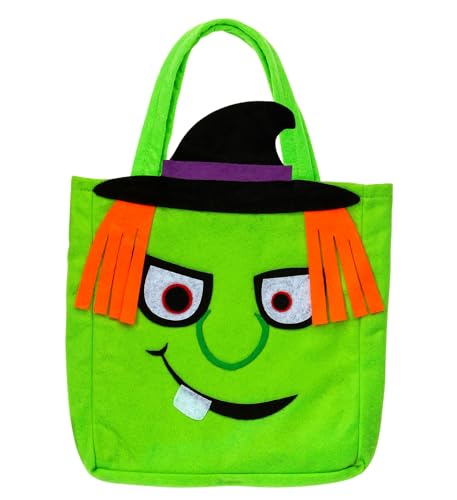 W WIDMANN MILANO Party Fashion 00783 - Hexen Tasche, Süßes oder Saures, für Kinder, Grün, Beutel, Accessoire, Kostüm, Karneval, Mottoparty, Halloween W WIDMANN MILANO Party Fashion 00783 - Hexen Tasche, Süßes oder Saures, für Kinder, Grün, Beutel, Accessoire, Kostüm, Karneval, Mottoparty, Halloween von WIDMANN