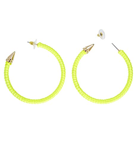 W WIDMANN MILANO Party Fashion 03533 - OHRRINGE NEON GELB von WIDMANN