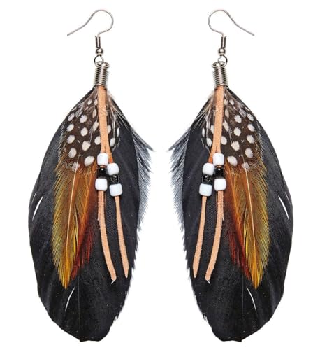 Widmann 05933 - Federohrringe mit Perlen, Schmuck, Steampunk, Indianerin, Karneval, Mottoparty Widmann 05933 - Federohrringe mit Perlen, Schmuck, Steampunk, Indianerin, Karneval, Mottoparty von WIDMANN MILANO PARTY FASHION