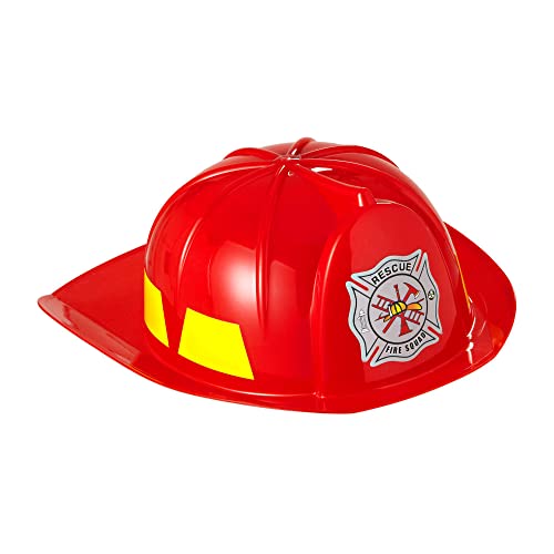 Widmann 2869F - Feuerwehrhelm für Kinder, rot, Feuerwehrmann, Feuerwehr von WIDMANN