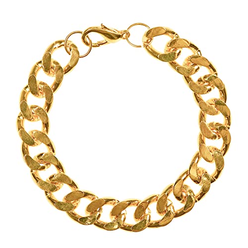 Widmann 2966B - Gangster-Armkette, Länge ca. 20 cm, grobe Gliederkette mit Verschluss, Modeschmuck, Rock Star, Biker, Punk, Accessoire, Kostüm, Verkleidung von W WIDMANN MILANO Party Fashion