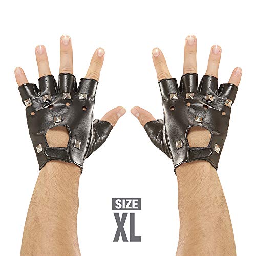 W WIDMANN MILANO Party Fashion - Motorrad Handschuhe, Rockstar, Biker, mit Nieten, Karneval, Mottoparty von W WIDMANN MILANO Party Fashion
