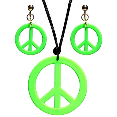 W WIDMANN MILANO Party Fashion 53282 - Schmuckset Hippie, Halskette und Ohrringe, Grün, Flower Power, Peace, Blumenmädchen, Mottoparty, Karneval W WIDMANN MILANO Party Fashion 53282 - Schmuckset Hippie, Halskette und Ohrringe, Grün, Flower Power, Peace, Blumenmädchen, Mottoparty, Karneval von W WIDMANN MILANO Party Fashion