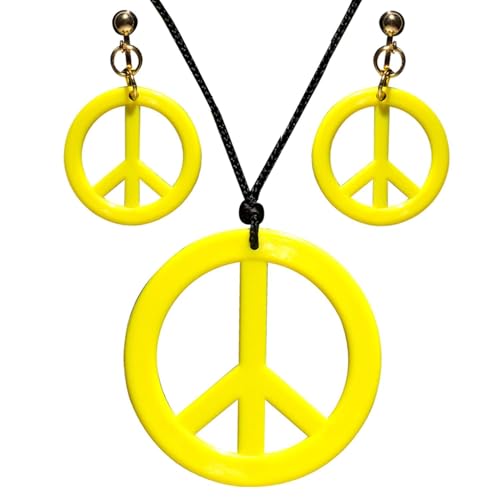 W WIDMANN MILANO Party Fashion 53283 - Schmuckset Hippie, Halskette und Ohrringe, Gelb, Flower Power, Peace, Blumenmädchen, Kostüm, Mottoparty, Karneval W WIDMANN MILANO Party Fashion 53283 - Schmuckset Hippie, Halskette und Ohrringe, Gelb, Flower Power, Peace, Blumenmädchen, Kostüm, Mottoparty, Karneval von W WIDMANN MILANO Party Fashion
