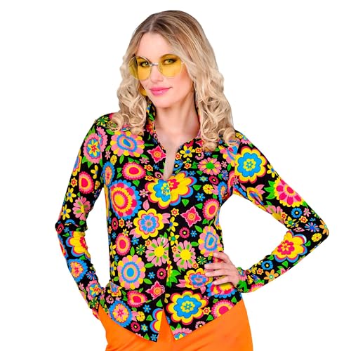 WIDMANN MILANO PARTY FASHION - 60er Jahre Bluse für Damen, Hippie, Reggae, Flower Power, Disco Fever, Schlagermove WIDMANN MILANO PARTY FASHION - 60er Jahre Bluse für Damen, Hippie, Reggae, Flower Power, Disco Fever, Schlagermove von WIDMANN MILANO PARTY FASHION
