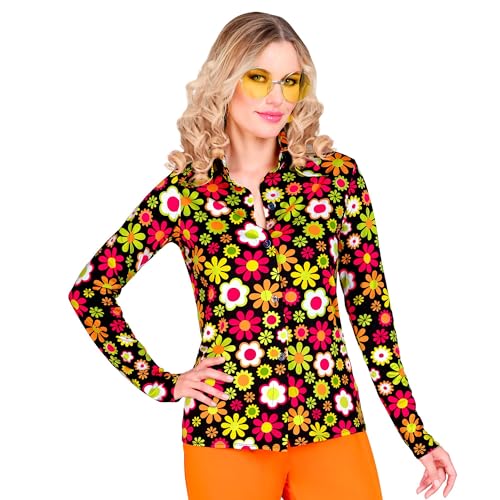 WIDMANN MILANO PARTY FASHION - 60er Jahre Bluse für Damen, Hippie, Reggae, Flower Power, Disco Fever, Schlagermove von WIDMANN MILANO PARTY FASHION