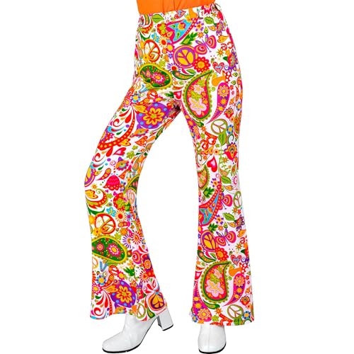 W WIDMANN MILANO Party Fashion - 60er Jahre Hose für Damen, Hippie, Reggae, Flower Power, Disco Fever, Schlagermove W WIDMANN MILANO Party Fashion - 60er Jahre Hose für Damen, Hippie, Reggae, Flower Power, Disco Fever, Schlagermove von WIDMANN MILANO PARTY FASHION