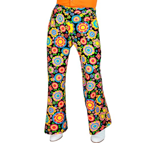 W WIDMANN MILANO Party Fashion - 60er Jahre Hose für Herren, Hippie, Reggae, Flower Power, Disco Fever, Schlagermove von WIDMANN MILANO PARTY FASHION