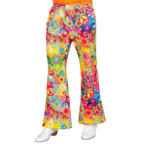 Widmann - 60er Jahre Hose für Herren, Hippie, Reggae, Flower Power, Disco Fever, Schlagermove von WIDMANN MILANO PARTY FASHION