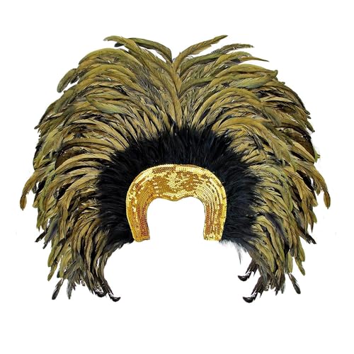 "FEATHERED BRAZIL HEADDRESS" - gold - von WIDMANN