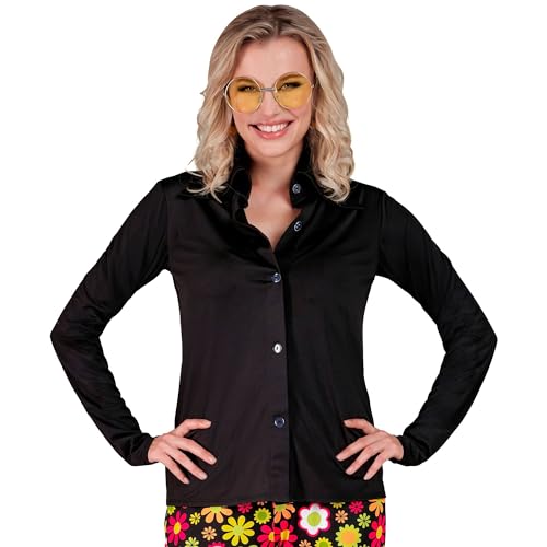 W WIDMANN MILANO Party Fashion - 70er Jahre Hemd für Damen, Disco Fever, Bluse, Party Outfit, Faschingskostüm W WIDMANN MILANO Party Fashion - 70er Jahre Hemd für Damen, Disco Fever, Bluse, Party Outfit, Faschingskostüm von W WIDMANN MILANO Party Fashion