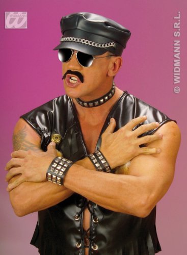 W WIDMANN MILANO Party Fashion 7103A - Rocker-Armband mit Nieten, Lederlook, mit Druckknopf-Verschluss, Rock Star, Punk, Biker, Armkette, Modeschmuck, Accessoire W WIDMANN MILANO Party Fashion 7103A - Rocker-Armband mit Nieten, Lederlook, mit Druckknopf-Verschluss, Rock Star, Punk, Biker, Armkette, Modeschmuck, Accessoire von W WIDMANN MILANO Party Fashion