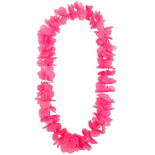 Widmann 9122C - Hawaiikette, Pink, Halskette, Schmuck, Kostümzubehör, Mottoparty, Karneval von WIDMANN