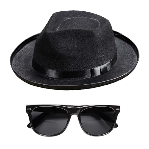W WIDMANN MILANO Party Fashion 95715 - Blues Man Set, Hut und Brille, Rockstar, Popstar, Gangster, Mafiaboss, Motto-Party, Karneval W WIDMANN MILANO Party Fashion 95715 - Blues Man Set, Hut und Brille, Rockstar, Popstar, Gangster, Mafiaboss, Motto-Party, Karneval von WIDMANN MILANO PARTY FASHION