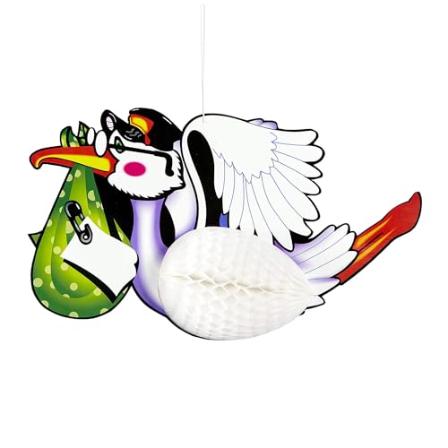 Widmann 95775 - Wabenball, Storch, Ø 44 cm, Dekoration, Babyparty, Kinderfest Widmann 95775 - Wabenball, Storch, Ø 44 cm, Dekoration, Babyparty, Kinderfest von W WIDMANN MILANO Party Fashion