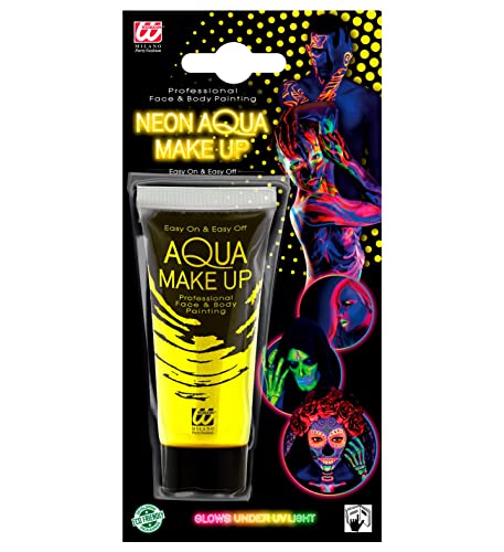 W WIDMANN MILANO Party Fashion - Aqua Make-Up, in Tube, 30 ml, leuchtet unter UV-Licht, Schminke, Karneval, Mottoparty, Halloween von W WIDMANN MILANO Party Fashion