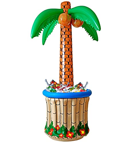 Widmann - Aufblasbare Palme mit Kühlgerät, Höhe circa 182 cm, Durchmesser circa 64 cm, Beachparty, Mottoparty von WIDMANN MILANO PARTY FASHION