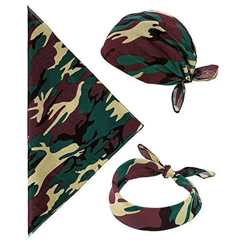 W WIDMANN MILANO Party Fashion - Bandana, 55 x 55 cm, Halstuch, Kopftuch, Accessoire für Kostüme von W WIDMANN MILANO Party Fashion