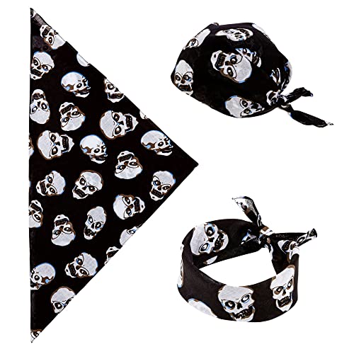 W WIDMANN MILANO Party Fashion - Bandana Totenkopf, Piraten Kopftuch, ca. 55 x 55 cm, Karneval, Fasching W WIDMANN MILANO Party Fashion - Bandana Totenkopf, Piraten Kopftuch, ca. 55 x 55 cm, Karneval, Fasching von W WIDMANN MILANO Party Fashion