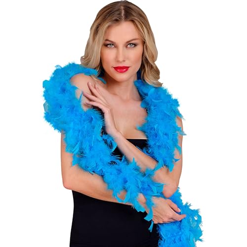 W WIDMANN MILANO Party Fashion - Federboa, Länge circa 180 cm, Federschal, Accessoire, Mottoparty von WIDMANN
