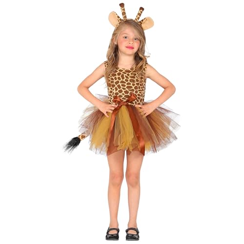 "GIRAFFE" (tutu dress, headpiece) - (110 cm / 3-4 Years) von WIDMANN