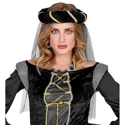 W WIDMANN MILANO Party Fashion - Haarkranz Mittelalter mit Schleier, Burgfräulein, Kopfschmuck, Märchen, Accessoire für Faschingskostüme von W WIDMANN MILANO Party Fashion