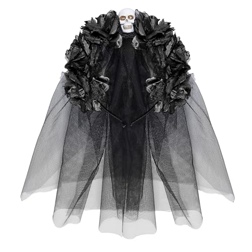 W WIDMANN MILANO Party Fashion - Haarreif mit Rosen und Schleier, Dia de los Muertos, Day of the Dead, Skelett Braut W WIDMANN MILANO Party Fashion - Haarreif mit Rosen und Schleier, Dia de los Muertos, Day of the Dead, Skelett Braut von W WIDMANN MILANO Party Fashion