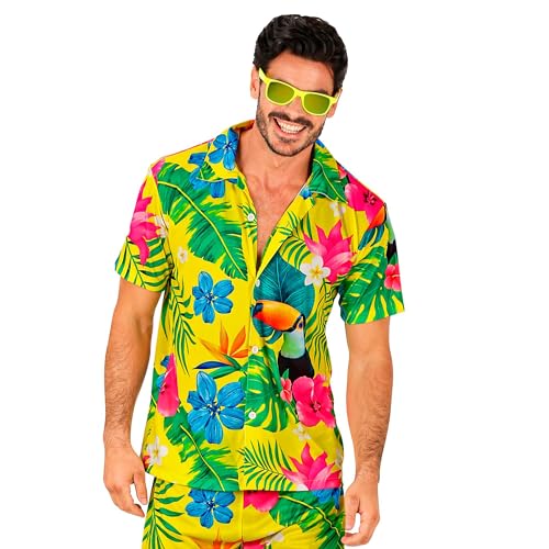 WIDMANN MILANO PARTY FASHION - Hawaii Hemd, kurzarm Hemd, Blumen, Aloha, Strand Party, Verkleidung von WIDMANN MILANO PARTY FASHION