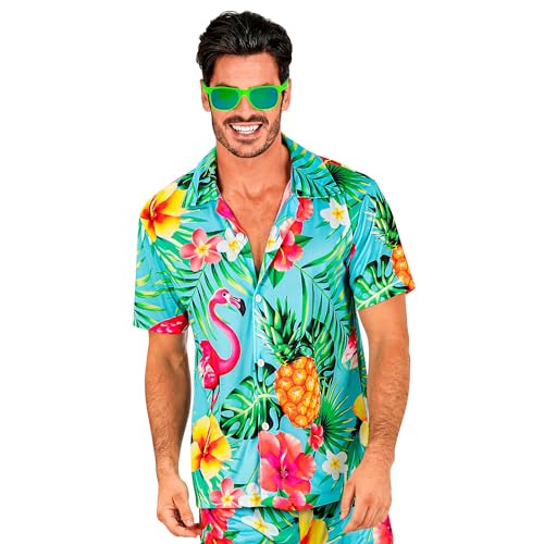 WIDMANN MILANO PARTY FASHION - Hawaii Hemd, kurzarm Hemd, Blumen, Aloha, Strand Party, Verkleidung von WIDMANN MILANO PARTY FASHION