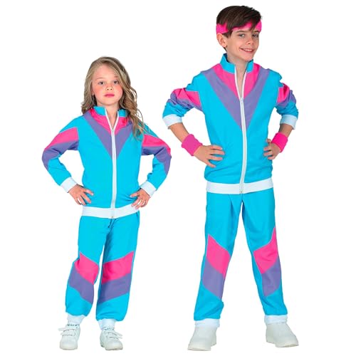 "80's SHELL SUIT" (jacket, pants) - (128 cm / 5-7 Years) von WIDMANN