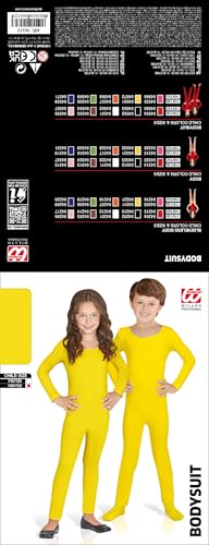 Widmann - Kinderkostüm Body, in verschiedenen Farben und Größen erhältlich, lange Ärmel und Beine, elastisches Material, Overall, Karneval, Mottoparty von Widmann