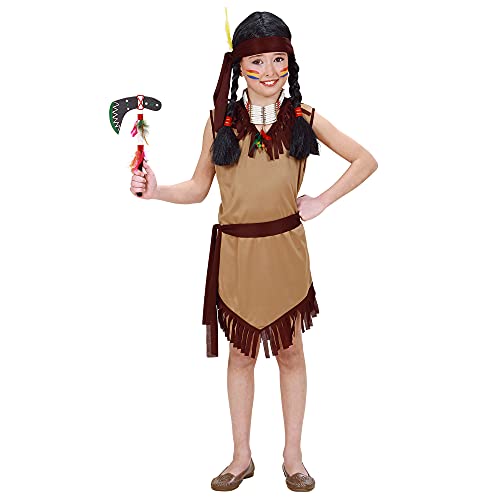 Widmann - Kinderkostüm Indianerin, Kleid, Gürtel, Stirnband, Wilder Westen, Karneval, Mottoparty von Widmann