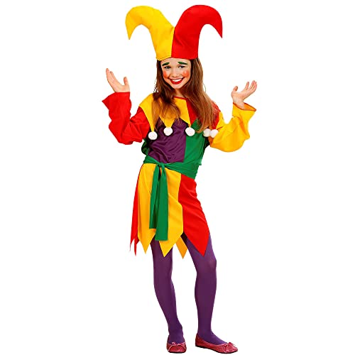 "JOLLY JESTER" (dress, belt, hat) - (158 cm / 11-13 Years) von WIDMANN