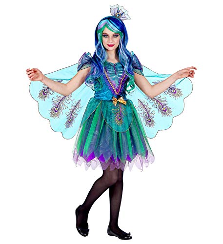 "PEACOCK" (dress with peacock tail veils, headpiece) - (116 cm / 4-5 Years) von WIDMANN