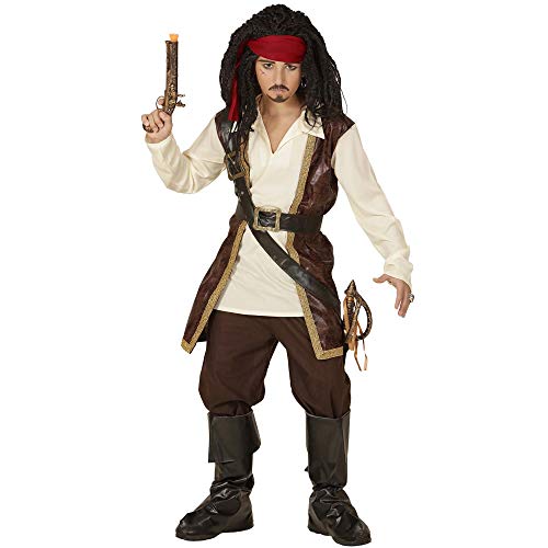 "PIRATE" (coat with shirt, pants, belt, sword sash with buckle, headband, boot covers) - (164 cm / 14-16 Years) von WIDMANN