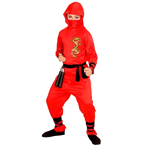 Widmann - Kinderkostüm Red Dragon Ninja, Krieger, Samurai, Faschingskostüme, Karneval von WIDMANN MILANO PARTY FASHION