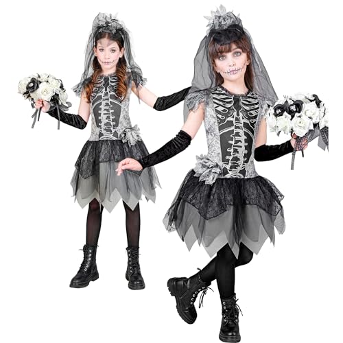 W WIDMANN MILANO Party Fashion - Kinderkostüm Skelettbraut, Kleid, Geisterbraut, Sensenfrau, Day of the Dead W WIDMANN MILANO Party Fashion - Kinderkostüm Skelettbraut, Kleid, Geisterbraut, Sensenfrau, Day of the Dead von W WIDMANN MILANO Party Fashion