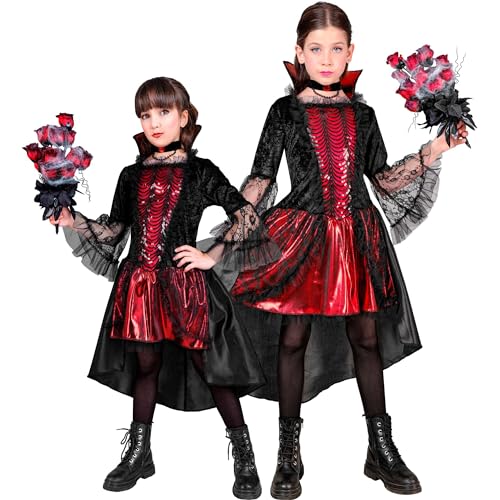W WIDMANN MILANO Party Fashion - Kinderkostüm Vampir, Kleid und Halskette, Gothic, Blutsauger, Dunkle Gräfin W WIDMANN MILANO Party Fashion - Kinderkostüm Vampir, Kleid und Halskette, Gothic, Blutsauger, Dunkle Gräfin von W WIDMANN MILANO Party Fashion