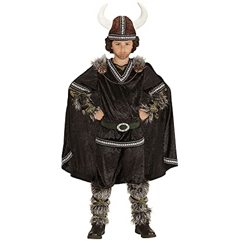 "VIKING" (coat, pants, belt, arm warmers, leg warmers, cape, helmet) - (128 cm / 5-7 Years) von WIDMANN