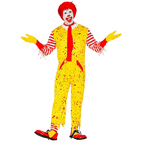Widmann - Kostüm McKiller Clown, Overall, Stümpfe ohne Füße, Schal, Mottoparty, Halloween von W WIDMANN MILANO Party Fashion