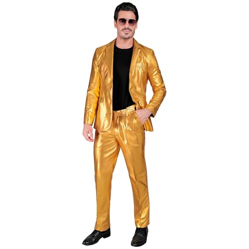 Kostüm Mr. Gold, Goldener Anzug, Jackett und Hose, Showman, Disco Fever, Casino Mottoparty, Silvester L Kostüm Mr. Gold, Goldener Anzug, Jackett und Hose, Showman, Disco Fever, Casino Mottoparty, Silvester L von WIDMANN