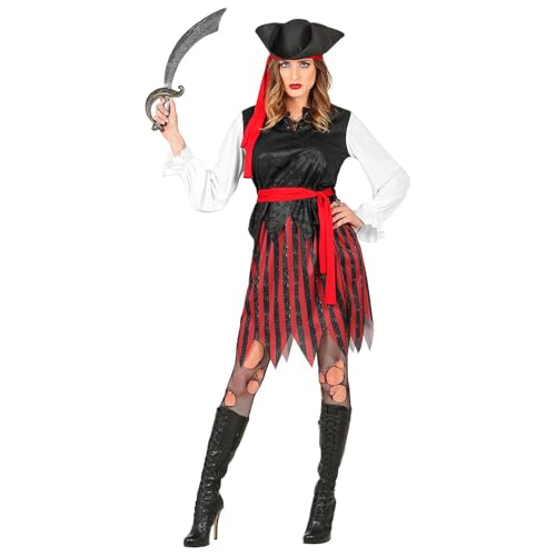 Widmann - Kostüm Piratin der Karibik, Bluse mit Weste, Rock, Gürtel, Stirnband, Hut, Seeräuberin, Mottoparty, Karneval, Fasching Widmann - Kostüm Piratin der Karibik, Bluse mit Weste, Rock, Gürtel, Stirnband, Hut, Seeräuberin, Mottoparty, Karneval, Fasching von WIDMANN MILANO PARTY FASHION