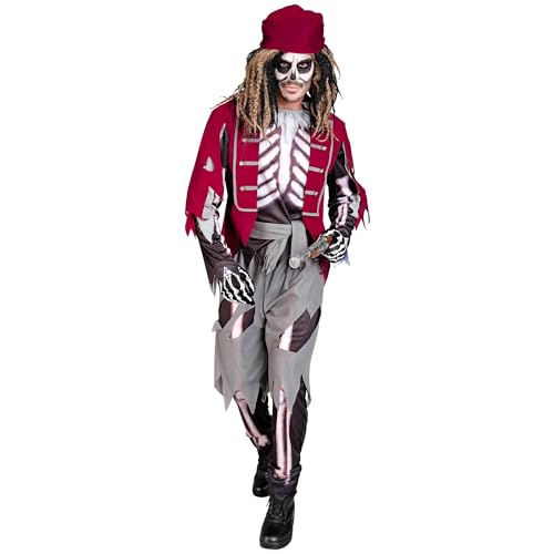 WIDMANN MILANO PARTY FASHION - Kostüm Skelett Pirat, Geist, Captain, Freibeuter, Piratenkostüm Herren von WIDMANN MILANO PARTY FASHION